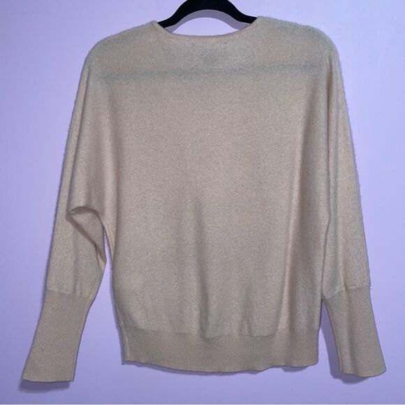 Tahari Cashmere Sweater Soft Pink Women M Contemporary Minimalist Office Modest - Picture 5 of 7